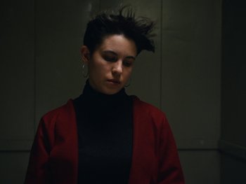 Movie still from “Anna Andreu - Torrent Sanguini” (2020), directed by Carles Pons Altimira – Close Up shot, Low angle