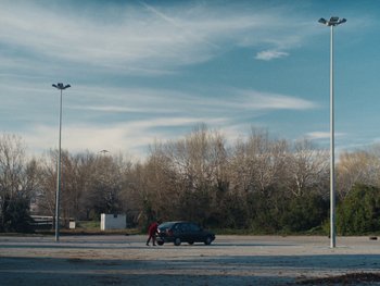 Movie still from “Anna Andreu - Torrent Sanguini” (2020), directed by Carles Pons Altimira – Extreme Wide shot, Low angle
