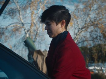 Movie still from “Anna Andreu - Torrent Sanguini” (2020), directed by Carles Pons Altimira – Close Up shot, Over the shoulder angle