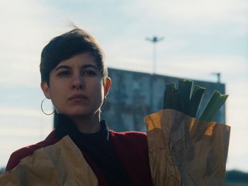 Movie still from “Anna Andreu - Torrent Sanguini” (2020), directed by Carles Pons Altimira – Close Up shot, Low angle