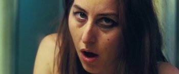 Movie still from “Haim - The Steps” (2020), directed by Paul Thomas Anderson – Close Up shot, Low angle