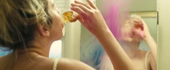 Movie still from “Haim - The Steps” (2020), directed by Paul Thomas Anderson – Close Up shot, Low angle