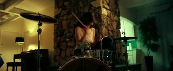 Movie still from “Haim - The Steps” (2020), directed by Paul Thomas Anderson – Medium shot, Low angle