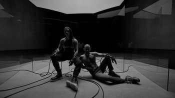 Movie still from “Neumodel feat. Kiddy Smile - Hayah” (2020), directed by Axel Morin – Wide shot, Low angle