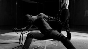 Movie still from “Neumodel feat. Kiddy Smile - Hayah” (2020), directed by Axel Morin – Medium shot, High angle