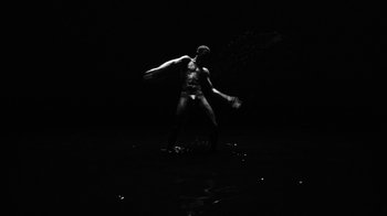 Movie still from “Neumodel feat. Kiddy Smile - Hayah” (2020), directed by Axel Morin – Wide shot, Low angle