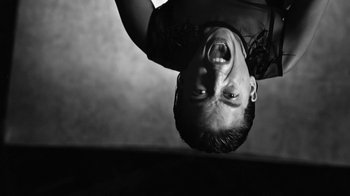 Movie still from “Neumodel feat. Kiddy Smile - Hayah” (2020), directed by Axel Morin – Extreme Close Up shot, Low angle