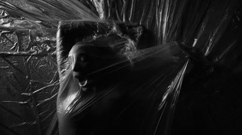 Movie still from “Neumodel feat. Kiddy Smile - Hayah” (2020), directed by Axel Morin – Extreme Close Up shot, Low angle