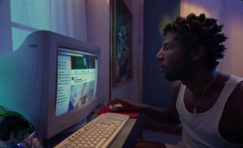 Movie still from “Dune & Crayon feat. Ichon - Pointless” (2020), directed by Alice Kong – Medium shot, Low angle