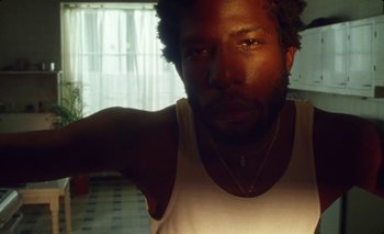 Movie still from “Dune & Crayon feat. Ichon - Pointless” (2020), directed by Alice Kong – Close Up shot, Low angle