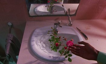 Movie still from “Dune & Crayon feat. Ichon - Pointless” (2020), directed by Alice Kong – Extreme Close Up shot, Overhead angle