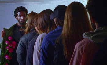 Movie still from “Dune & Crayon feat. Ichon - Pointless” (2020), directed by Alice Kong – Medium shot, High angle