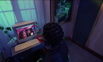 Movie still from “Dune & Crayon feat. Ichon - Pointless” (2020), directed by Alice Kong – Extreme Close Up shot, High angle