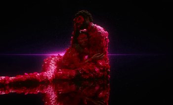 Movie still from “Dune & Crayon feat. Ichon - Pointless” (2020), directed by Alice Kong – Wide shot, Overhead angle