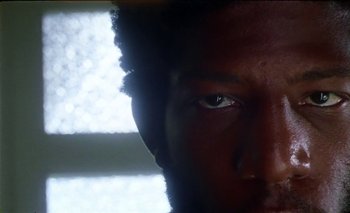 Movie still from “Dune & Crayon feat. Ichon - Pointless” (2020), directed by Alice Kong – Extreme Close Up shot, Low angle