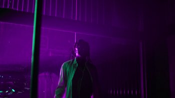 Movie still from “Brodinski - Master Section” (2020), directed by Matilda Finn – Medium shot, Low angle