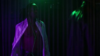 Movie still from “Brodinski - Master Section” (2020), directed by Matilda Finn – Medium shot, Low angle