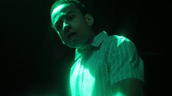 Movie still from “Brodinski - Master Section” (2020), directed by Matilda Finn – Close Up shot, Low angle