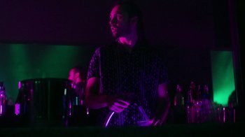 Movie still from “Brodinski - Master Section” (2020), directed by Matilda Finn – Medium shot, Low angle