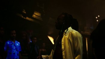 Movie still from “Brodinski - Master Section” (2020), directed by Matilda Finn – Medium shot, Low angle