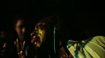 Movie still from “Brodinski - Master Section” (2020), directed by Matilda Finn – Extreme Close Up shot, Low angle