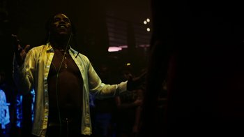 Movie still from “Brodinski - Master Section” (2020), directed by Matilda Finn – Medium shot, Low angle