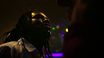 Movie still from “Brodinski - Master Section” (2020), directed by Matilda Finn – Close Up shot, Low angle