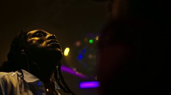 Movie still from “Brodinski - Master Section” (2020), directed by Matilda Finn – Extreme Close Up shot, Low angle