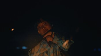 Movie still from “Depeche Mode (Trailer) - Spirits in the Forest” (2019), directed by Pasqual Gutierrez – Medium shot, Low angle