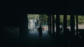 Movie still from “Depeche Mode (Trailer) - Spirits in the Forest” (2019), directed by Pasqual Gutierrez – Extreme Wide shot, Low angle