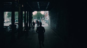 Movie still from “Depeche Mode (Trailer) - Spirits in the Forest” (2019), directed by Pasqual Gutierrez – Extreme Wide shot, Low angle