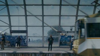 Movie still from “Depeche Mode (Trailer) - Spirits in the Forest” (2019), directed by Pasqual Gutierrez – Extreme Wide shot, Low angle