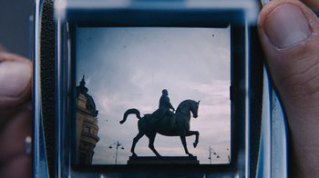 Movie still from “Depeche Mode (Trailer) - Spirits in the Forest” (2019), directed by Pasqual Gutierrez – Extreme Close Up shot, Low angle