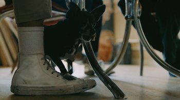 Movie still from “Depeche Mode (Trailer) - Spirits in the Forest” (2019), directed by Pasqual Gutierrez – Close Up shot, High angle