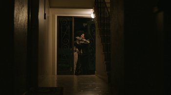 Movie still from “Depeche Mode (Trailer) - Spirits in the Forest” (2019), directed by Pasqual Gutierrez – Wide shot, Low angle