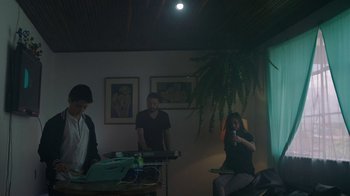 Movie still from “Depeche Mode (Trailer) - Spirits in the Forest” (2019), directed by Pasqual Gutierrez – Wide shot, High angle