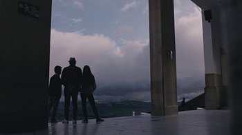 Movie still from “Depeche Mode (Trailer) - Spirits in the Forest” (2019), directed by Pasqual Gutierrez – Extreme Wide shot, Low angle