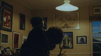 Movie still from “Depeche Mode (Trailer) - Spirits in the Forest” (2019), directed by Pasqual Gutierrez – Medium shot, Low angle