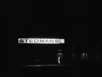 Movie still from “Alaskan Tapes - And, We Disappear” (2019), directed by Meredith Hama-Brown – Extreme Wide shot, Low angle