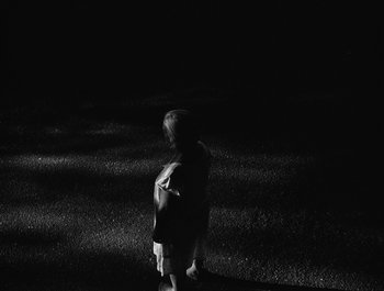 Movie still from “Alaskan Tapes - And, We Disappear” (2019), directed by Meredith Hama-Brown – Wide shot, High angle