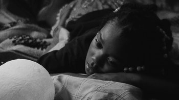 Movie still from “Jurdan Bryant - Words for Thomas” (2019), directed by Alonzo Hellerbach – Extreme Close Up shot, High angle