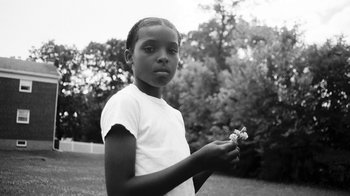 Movie still from “Jurdan Bryant - Words for Thomas” (2019), directed by Alonzo Hellerbach – Close Up shot, Low angle