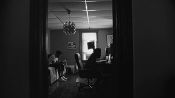 Movie still from “Jurdan Bryant - Words for Thomas” (2019), directed by Alonzo Hellerbach – Wide shot, Low angle