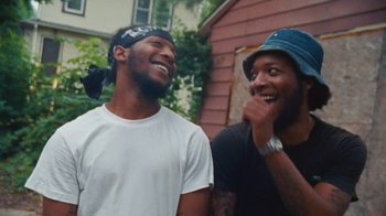 Movie still from “Jurdan Bryant - Words for Thomas” (2019), directed by Alonzo Hellerbach – Close Up shot, Low angle