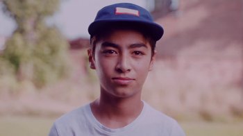 Movie still from “Rain Phoenix - Immolate” (2019), directed by Gus Van Sant – Close Up shot, Low angle