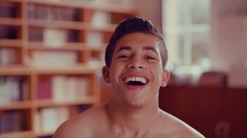 Movie still from “Rain Phoenix - Immolate” (2019), directed by Gus Van Sant – Close Up shot, Low angle