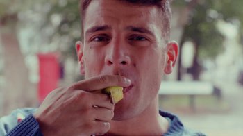 Movie still from “Rain Phoenix - Immolate” (2019), directed by Gus Van Sant – Close Up shot, Low angle