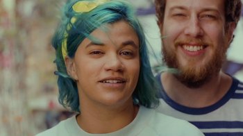 Movie still from “Rain Phoenix - Immolate” (2019), directed by Gus Van Sant – Close Up shot, Low angle