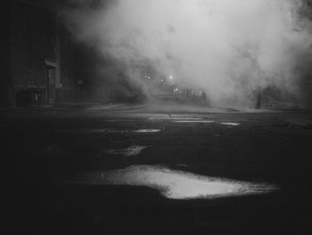 Movie still from “MorMor - Some Place Else” (2019), directed by rubberband. – Extreme Close Up shot, High angle