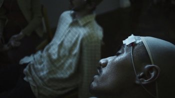 Movie still from “Apparat - Heroist” (2019), directed by Matilda Finn – Extreme Close Up shot, High angle